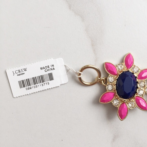 J. Crew Factory pink & blue statement bracelet - Picture 5 of 5